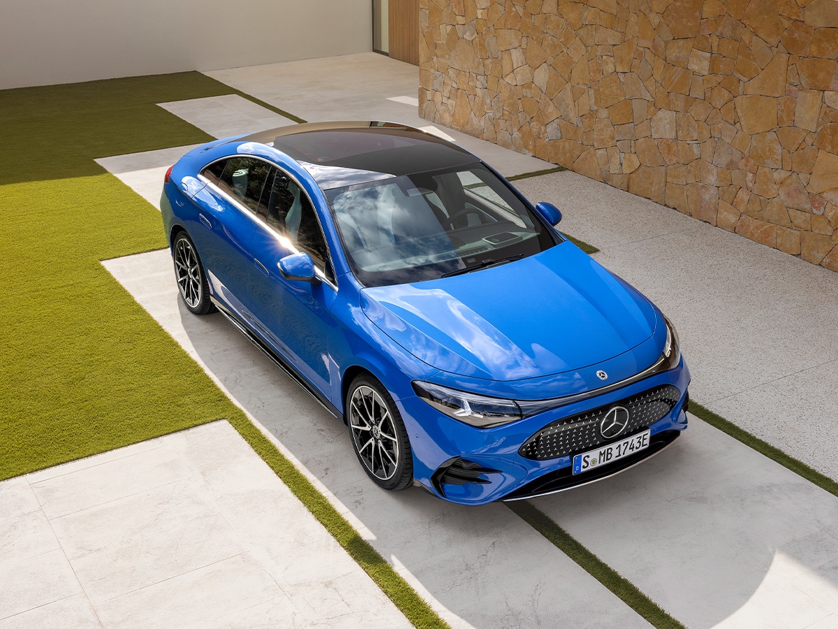 Mercedes benz cla electric sedan top down