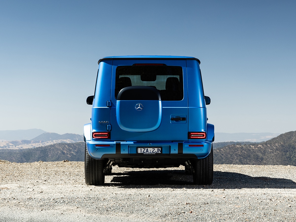 Mercedes benz g 580 with eq technology rear end static