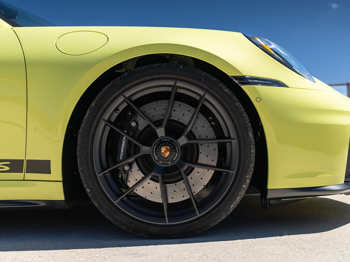 Porsche 911 carrera 4 gts front wheel and brakes