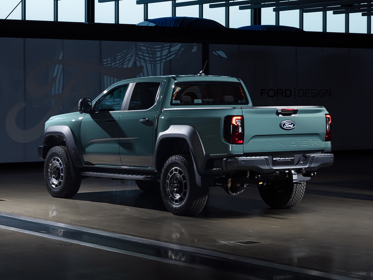 2026 ford ranger super duty rear three quarter
