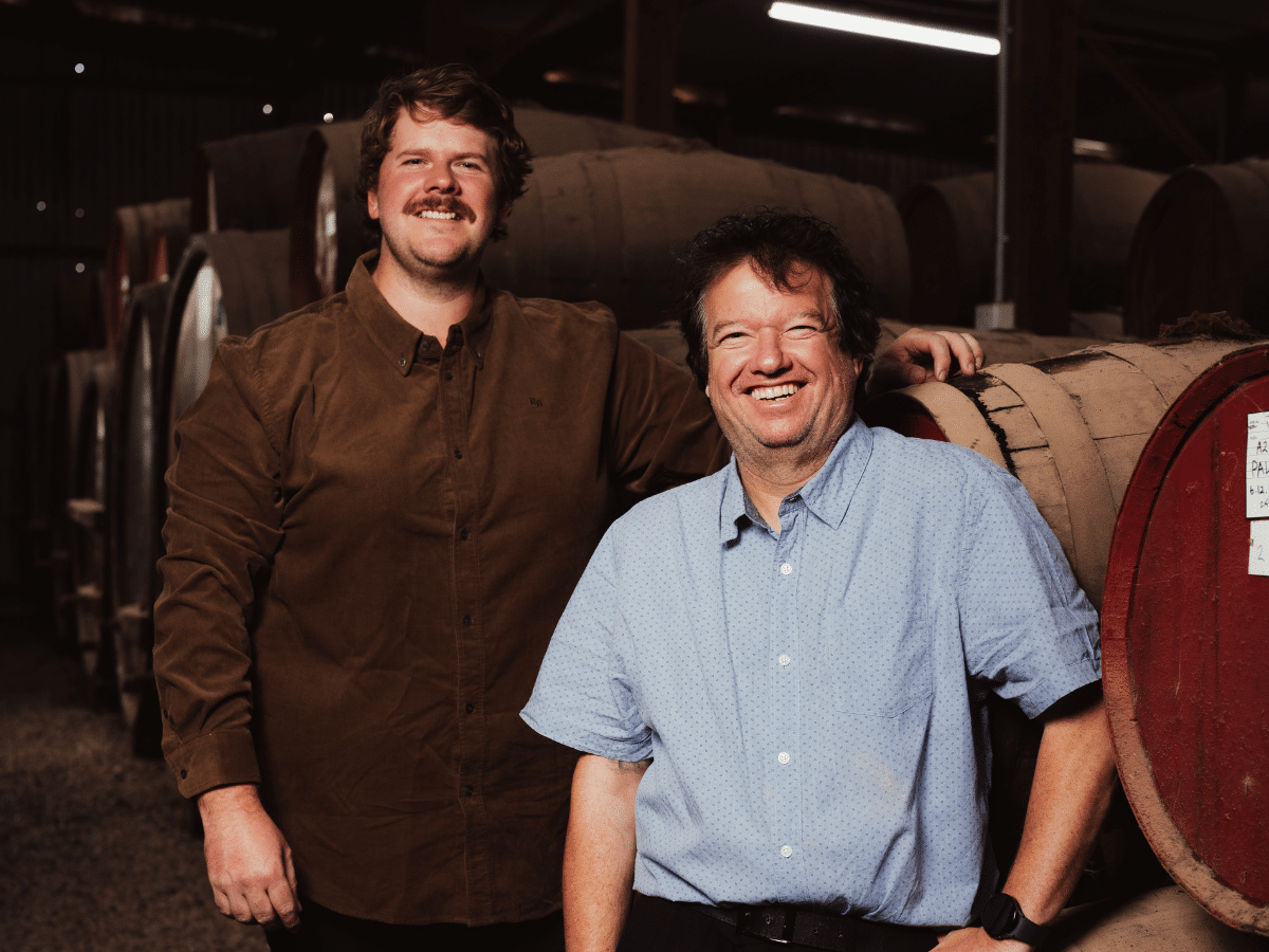 Chief Winemaker Madden Morris (Left) and Master Distiller Darren Peck (Right) - Morris Whisky