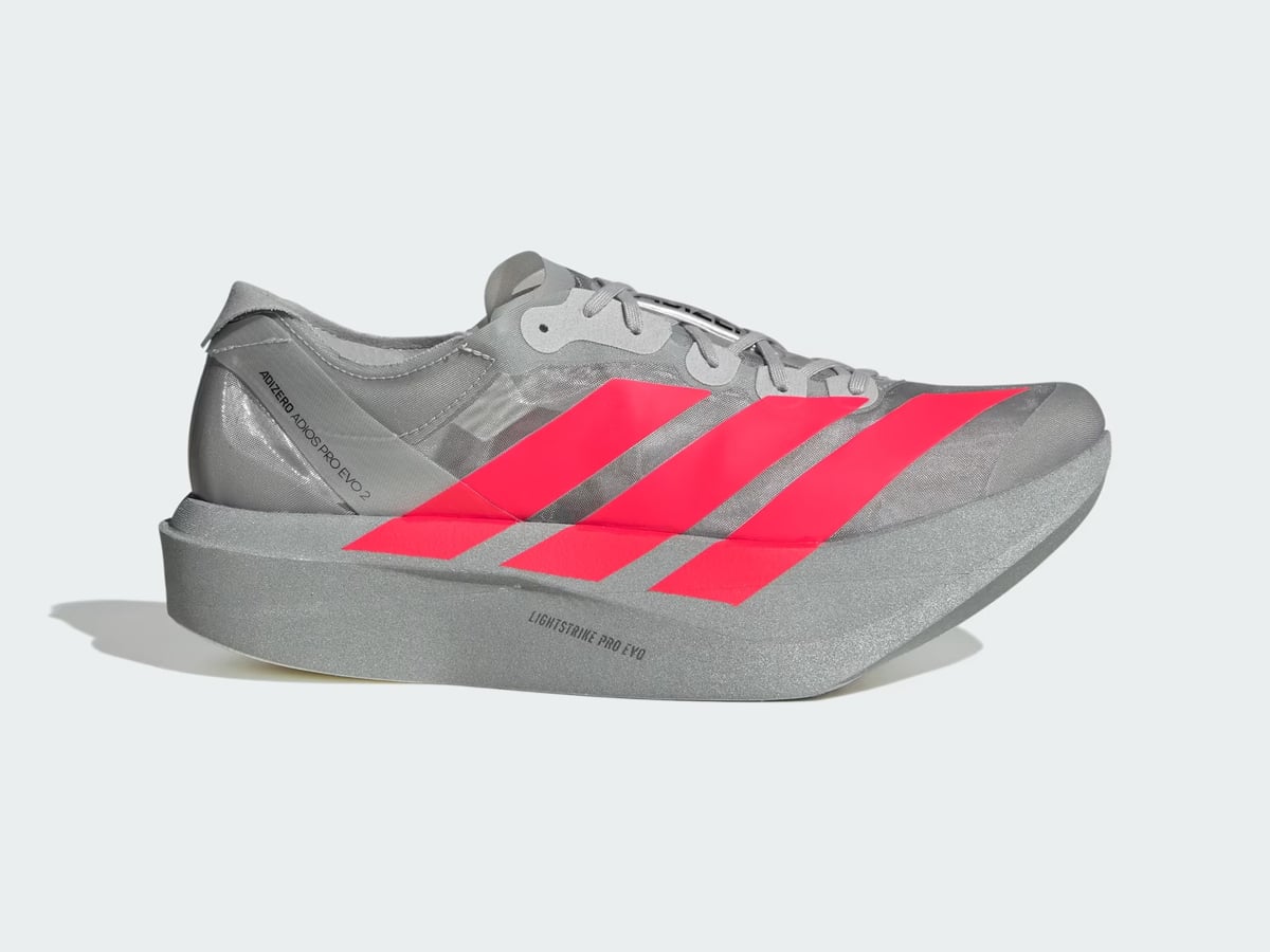 Adizero adios pro evo 2 shoes side on