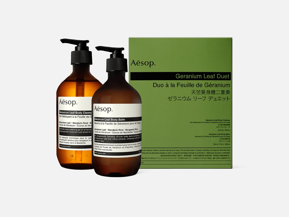 Aesop geranium leaf duet