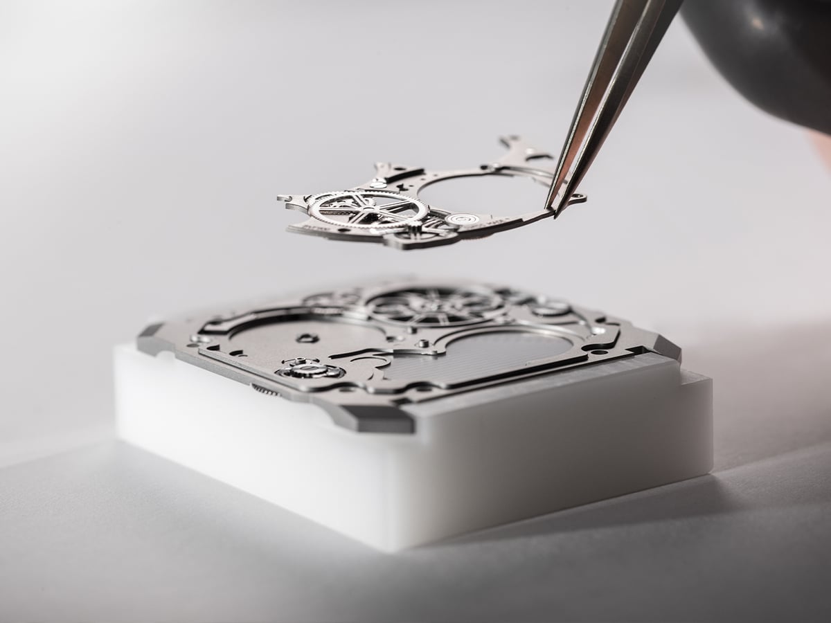 Bvlgari octo finissimo ultra tourbillon building watch