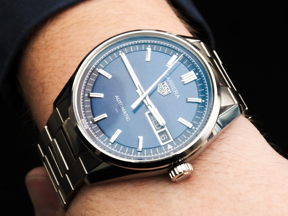 Carrera day date blue dial