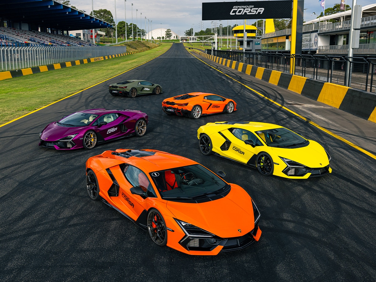 Lamborghini revuelto on front straight
