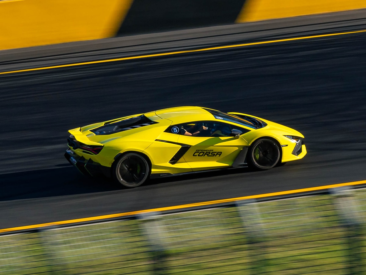 Lamborghini revuelto on track