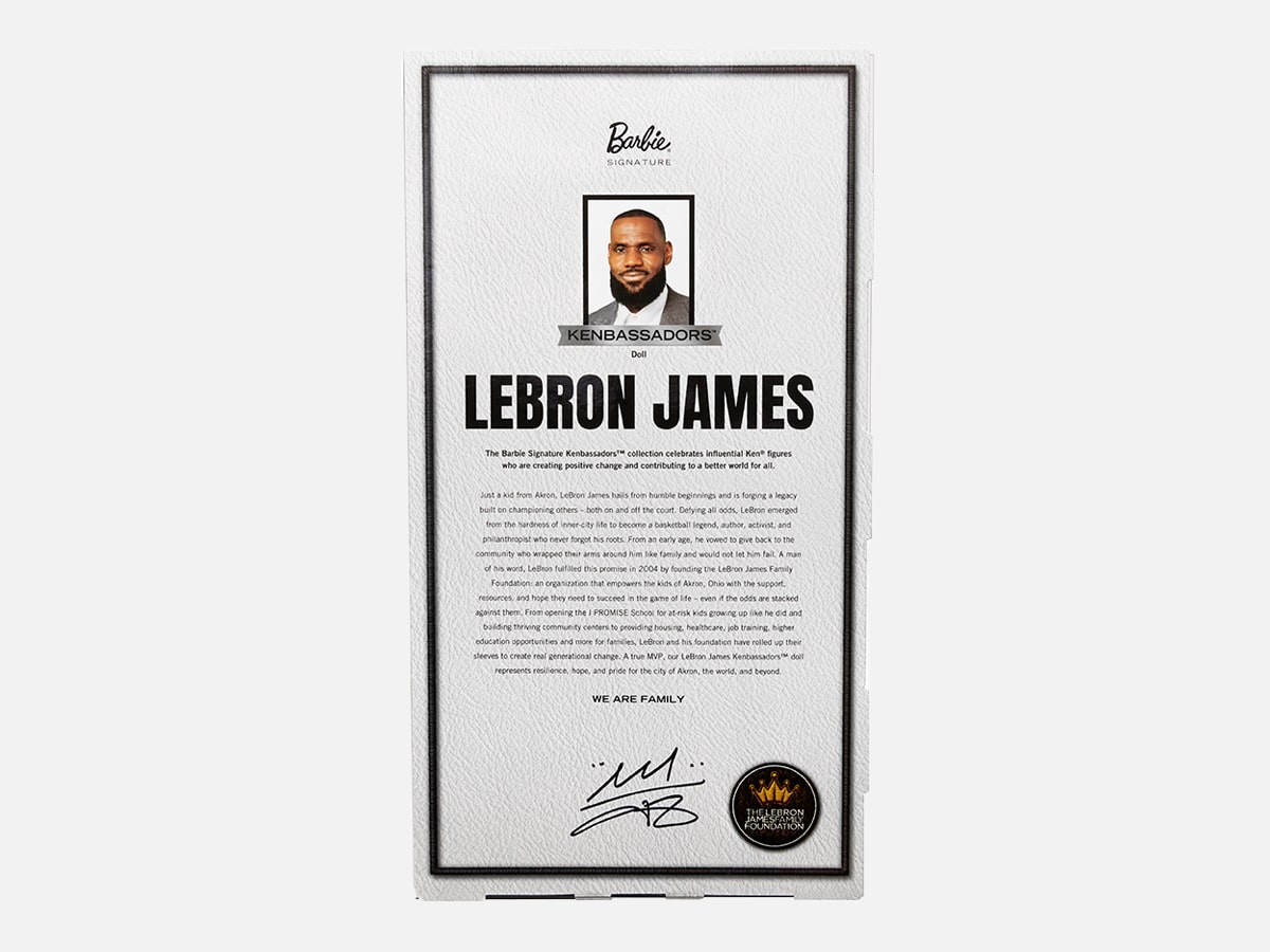 Lebron james kenbassador details authenticity card