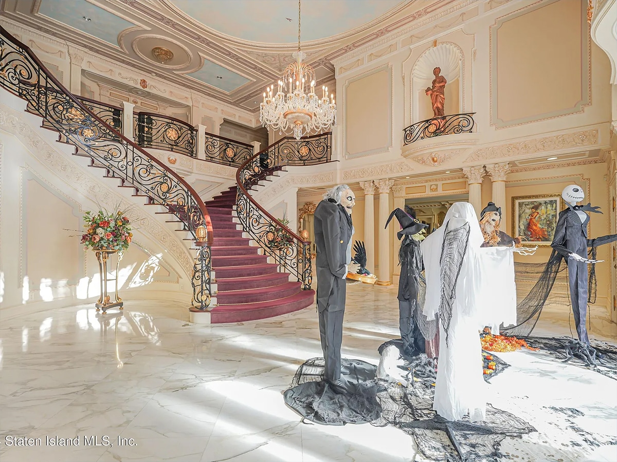 Paul castellano mega mansion entrance