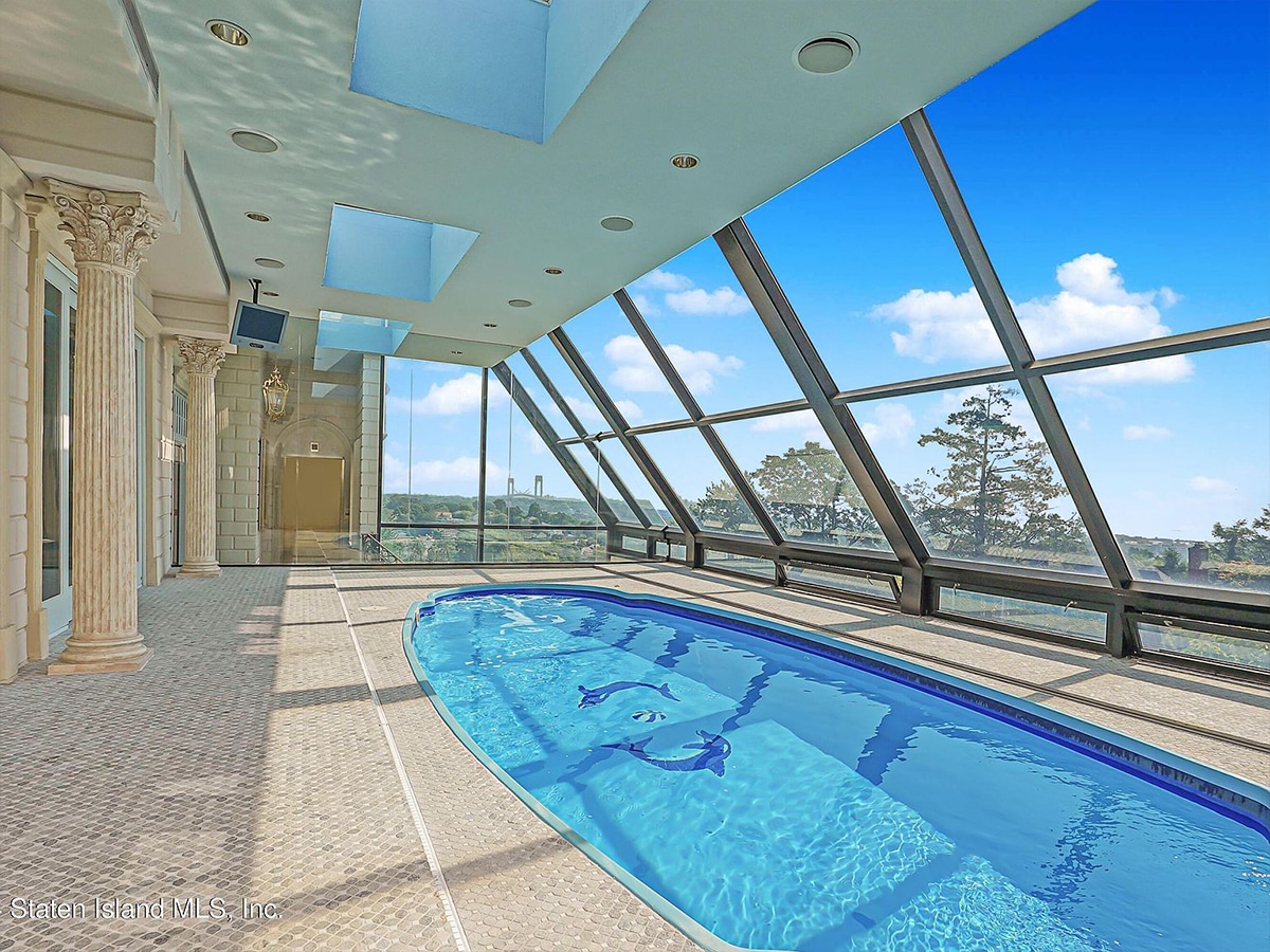 Paul castellano mega mansion indoor pool