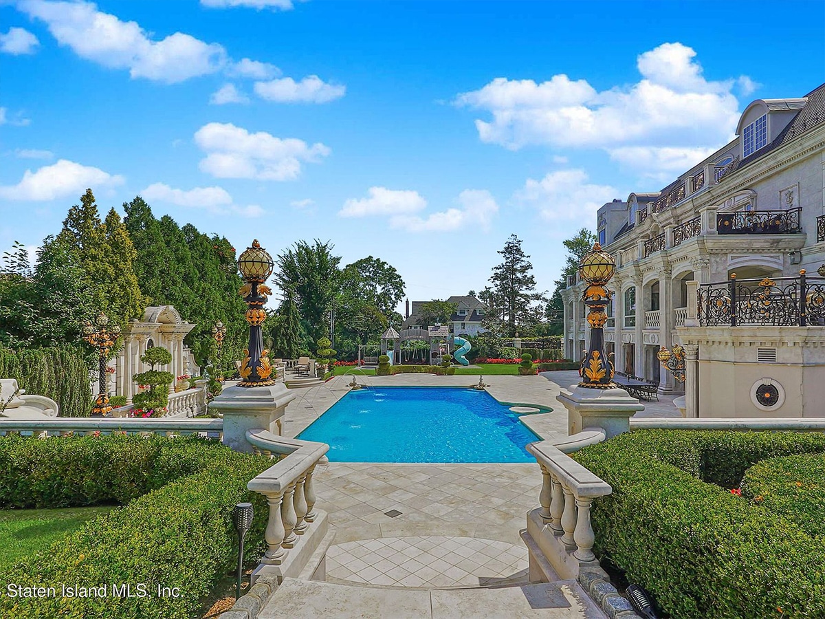Paul castellano mega mansion pool
