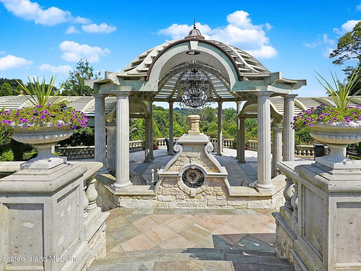 Paul castellano mega mansion walk ways outside