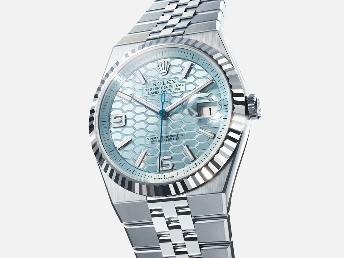Rolex oyster perpetual land dweller 40 in 950 platinum