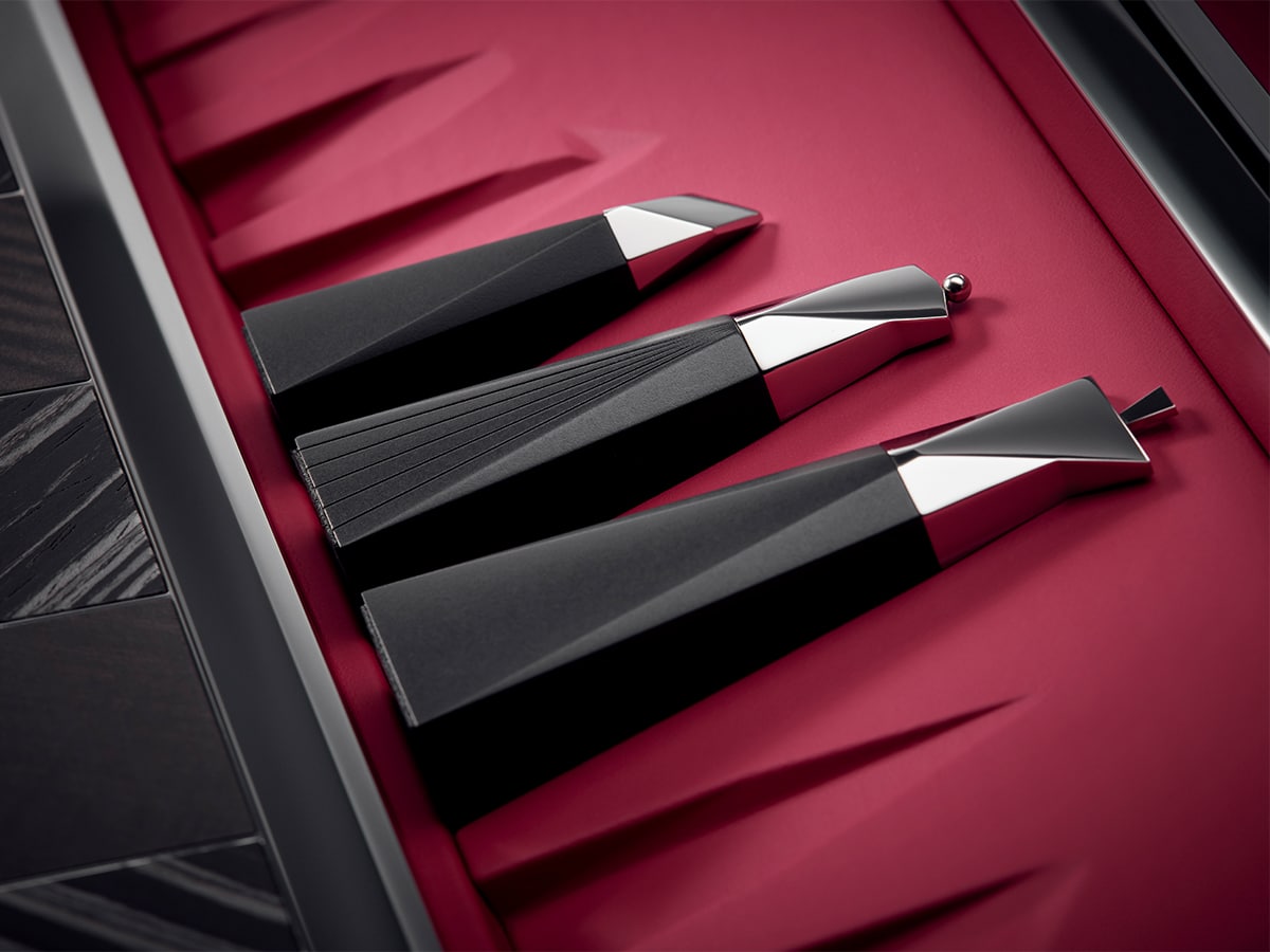 Rolls royce chess set piece in tray