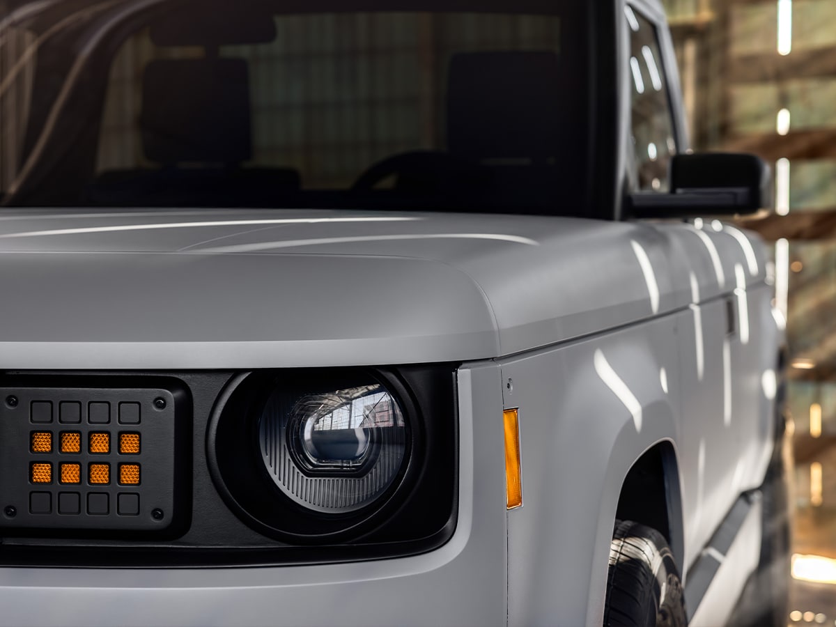 Slate truck front headlight