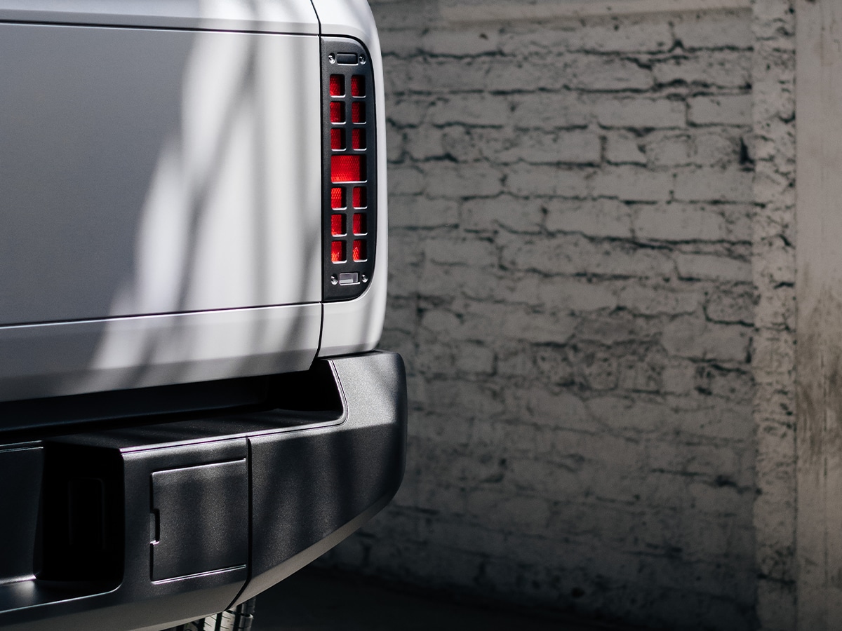 Slate truck rear trail light