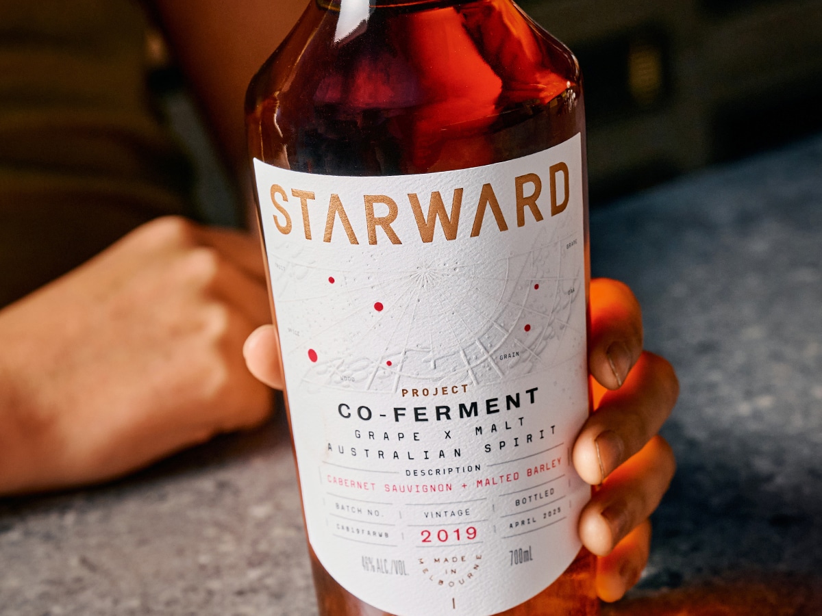 Starward Whisky Co-Ferment Grape x Malt Australian Spirit | Image: Supplied