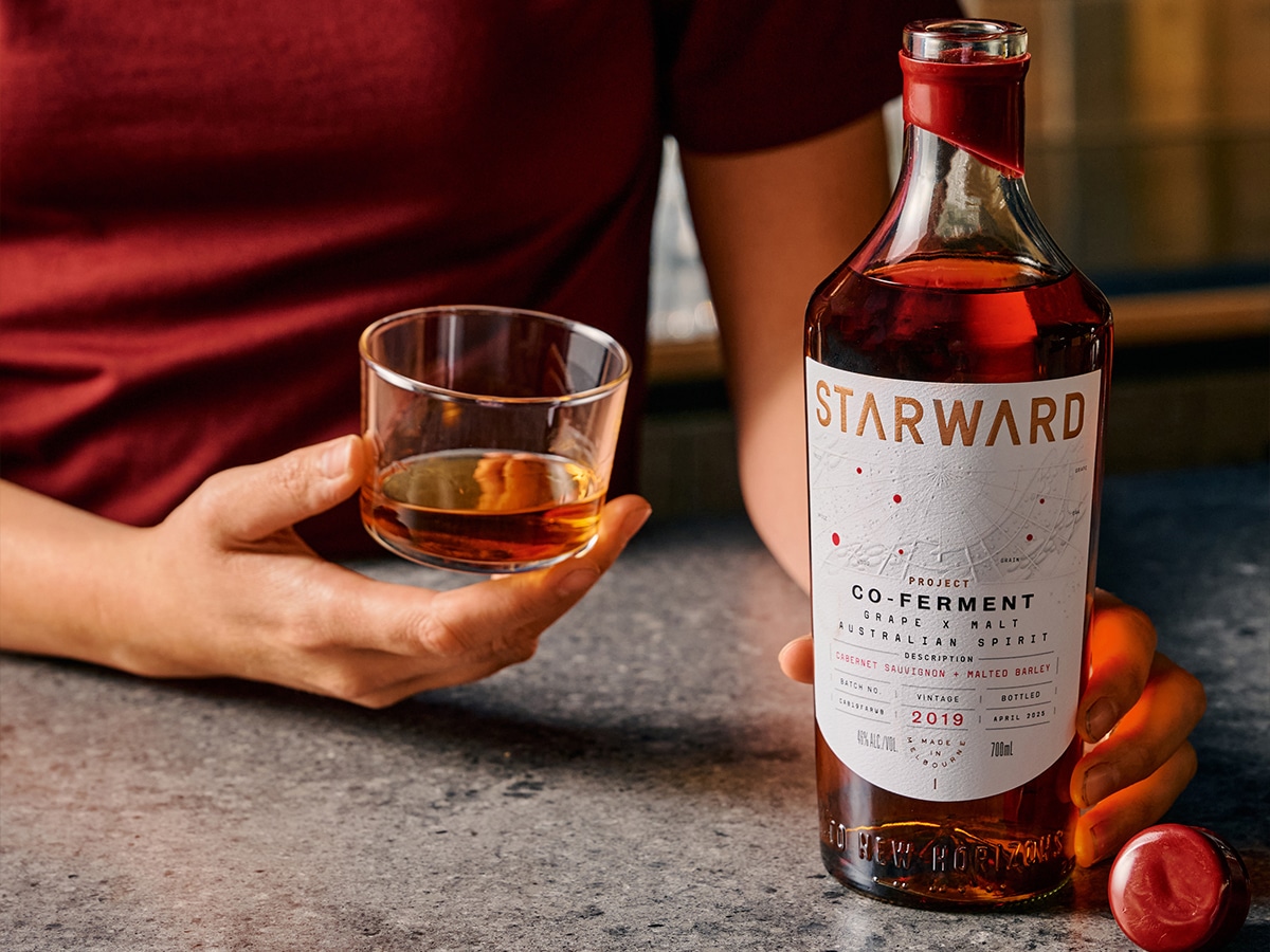 Starward Whisky Co-Ferment Grape x Malt Australian Spirit | Image: Supplied