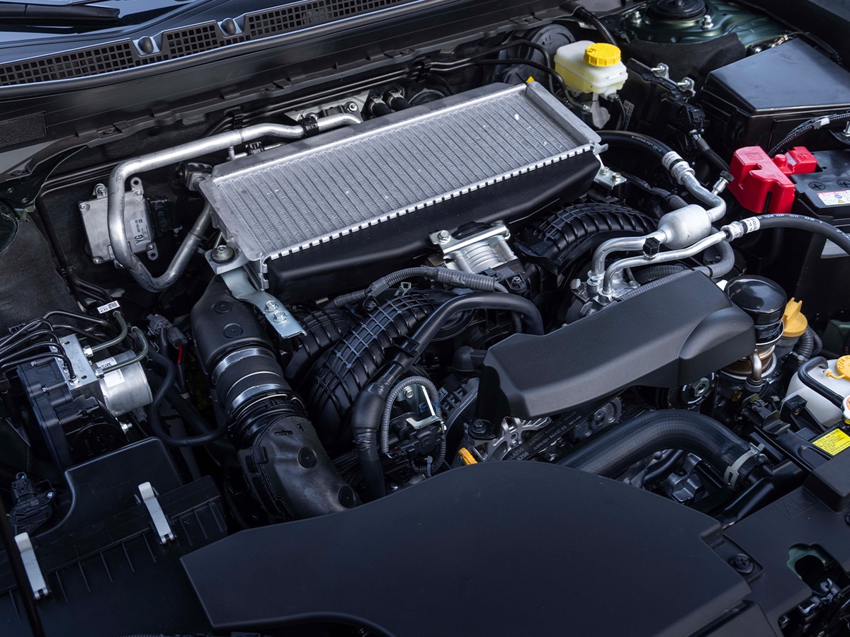 Subaru outback engine bay