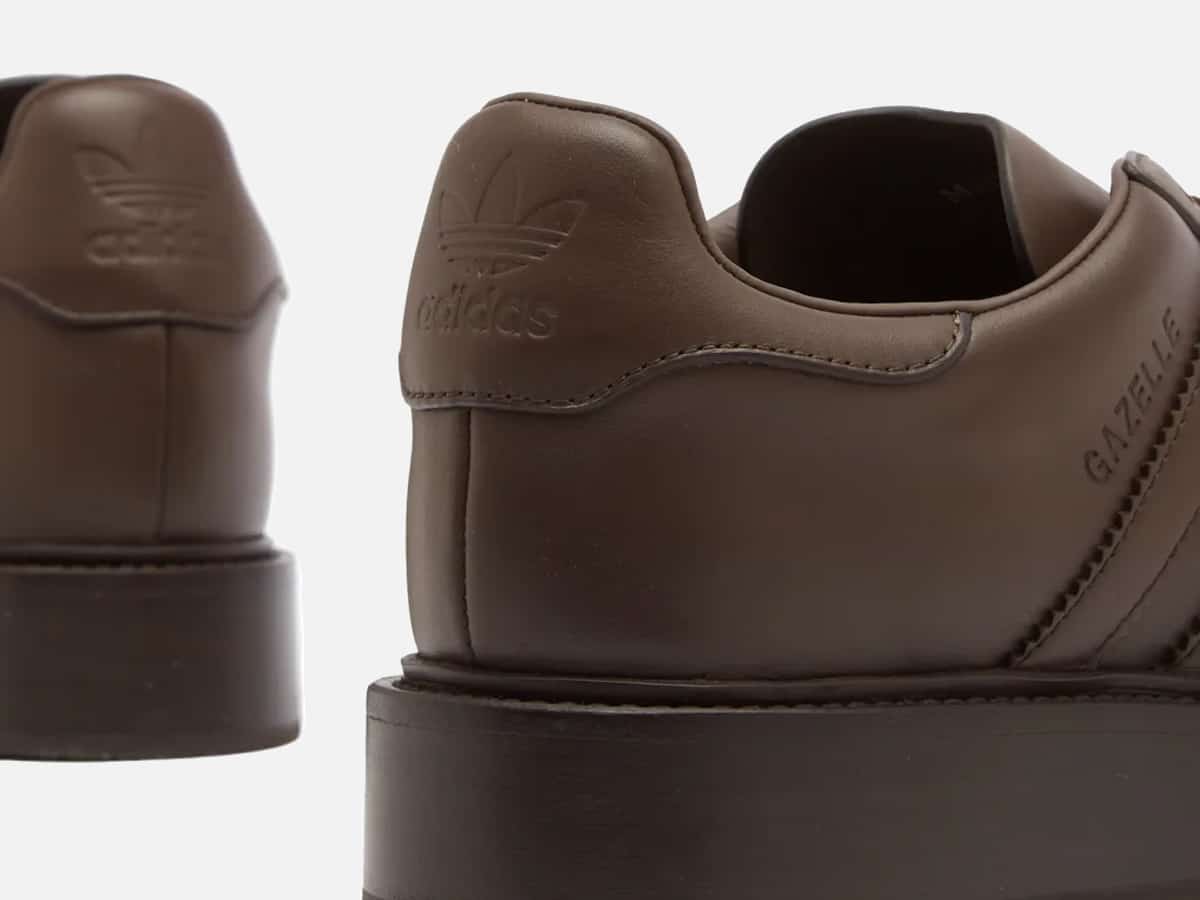 Adidas gazelle indoor 'made in italy' heel details