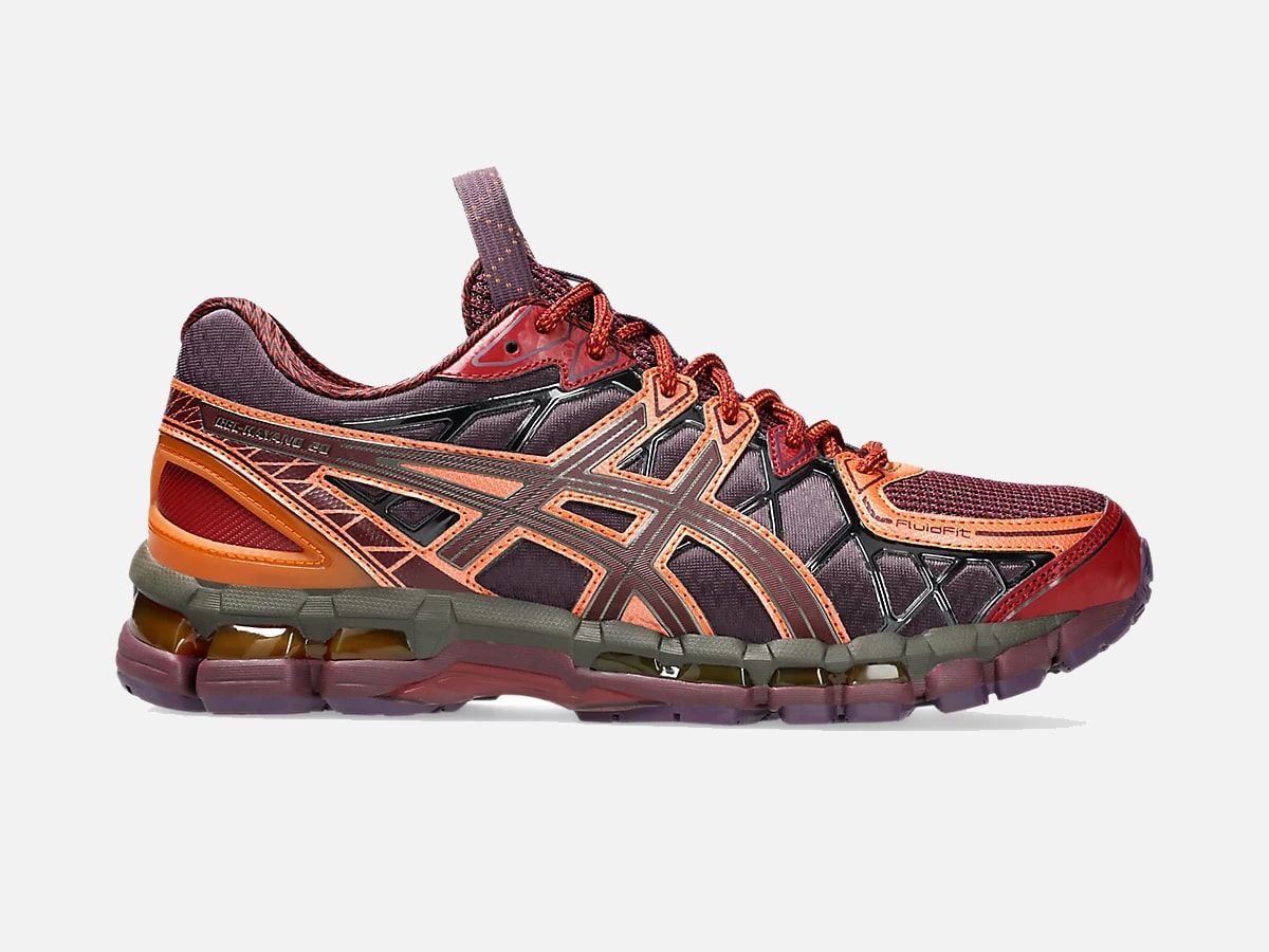 Asics ub10 s gel kayano 20 deep plum side on