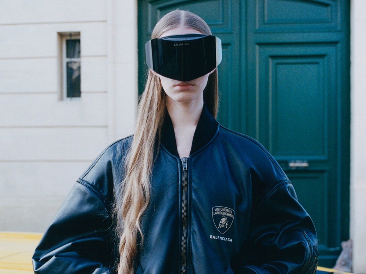Balenciaga automobili lamborghini glasses up close