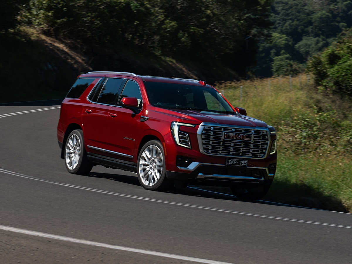 Gmc yukon denali on road 2