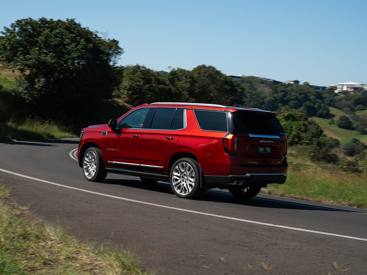 Gmc yukon denali on road 3