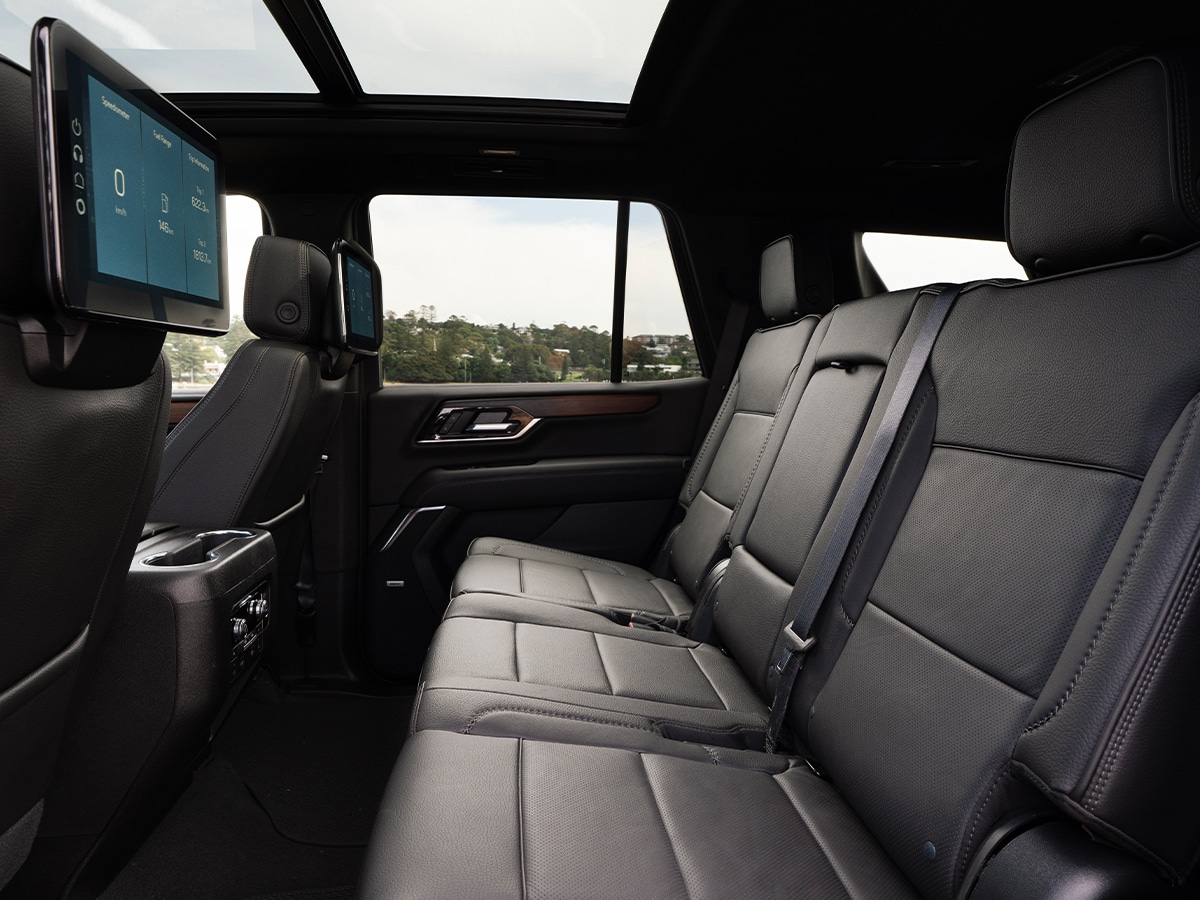 Gmc yukon denali second row space