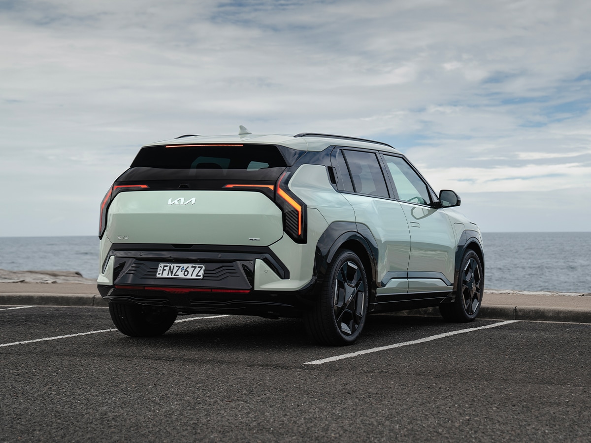 Kia ev3 rear three quarter