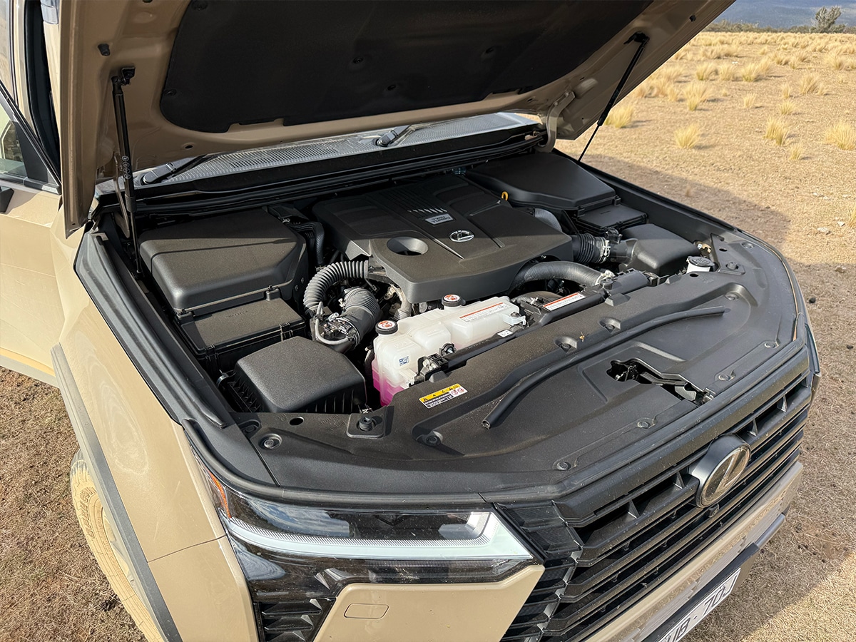 Lexus gx550 review engine bay
