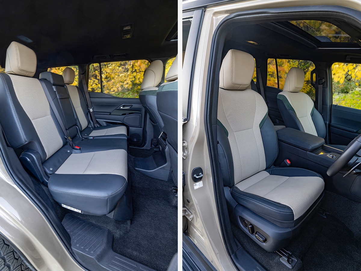 Lexus gx550 review seats