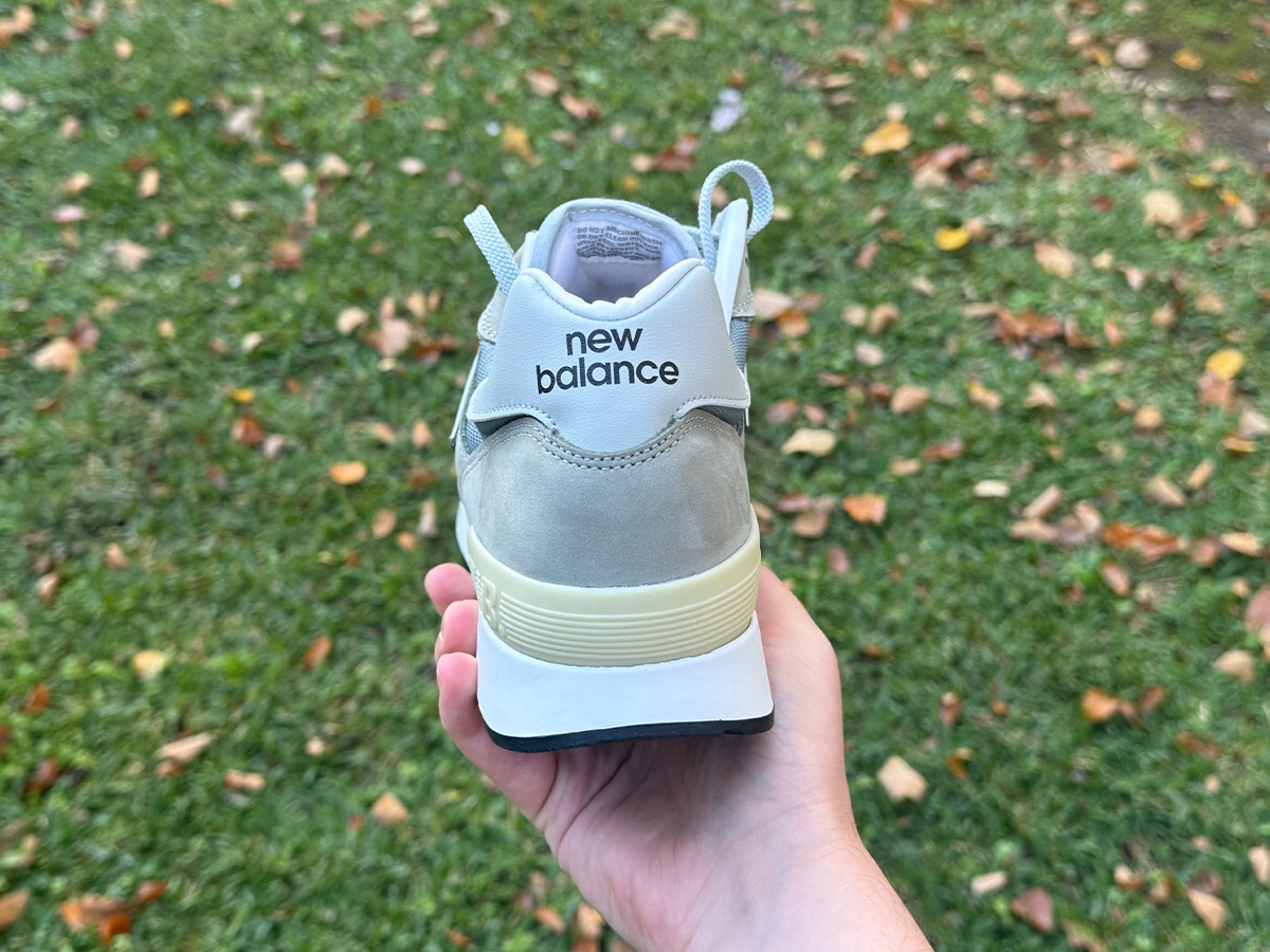 New balance 1300jp in hand heel