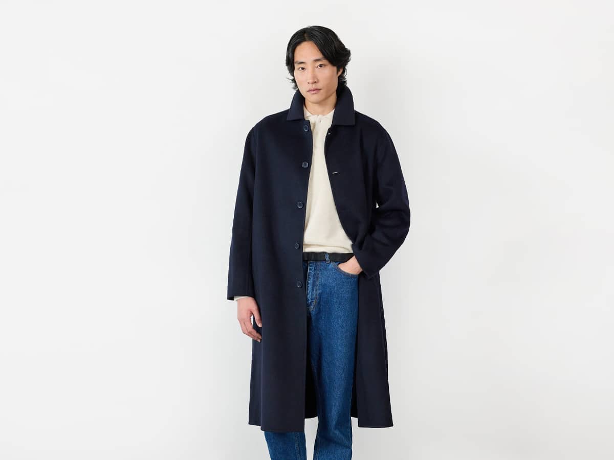 Percival minnesota overcoat in navy