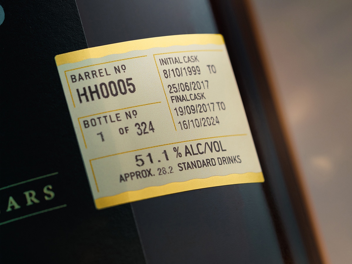 Sullivans Cove 24-Year-Old American Oak Apera Finish, Single Cask Nº HH0005 | Image: Sullivans Cove