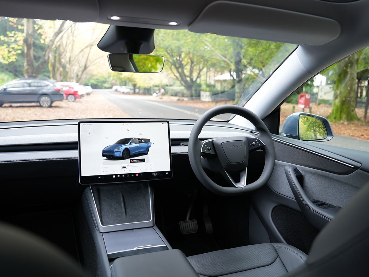 Tesla model y review interior cabin