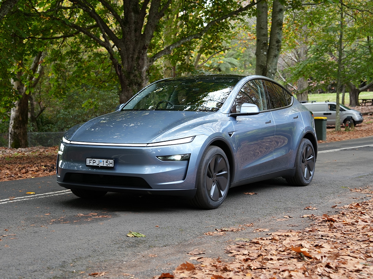 Tesla model y review on road drive