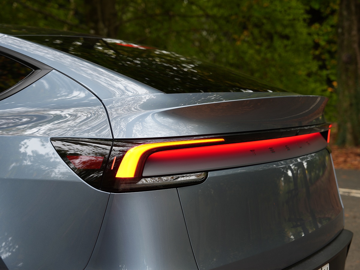 Tesla model y review rear light bar