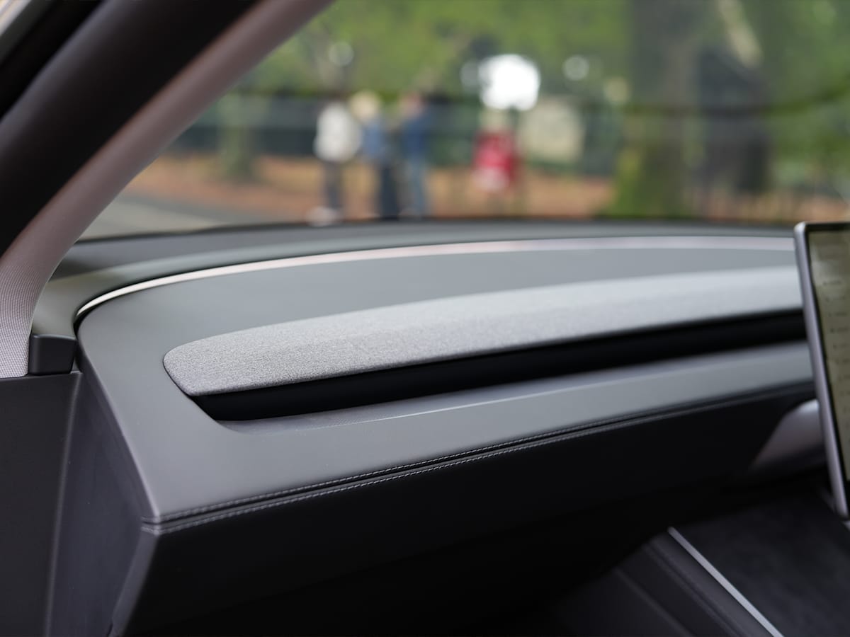 Tesla model y review upper dashboard
