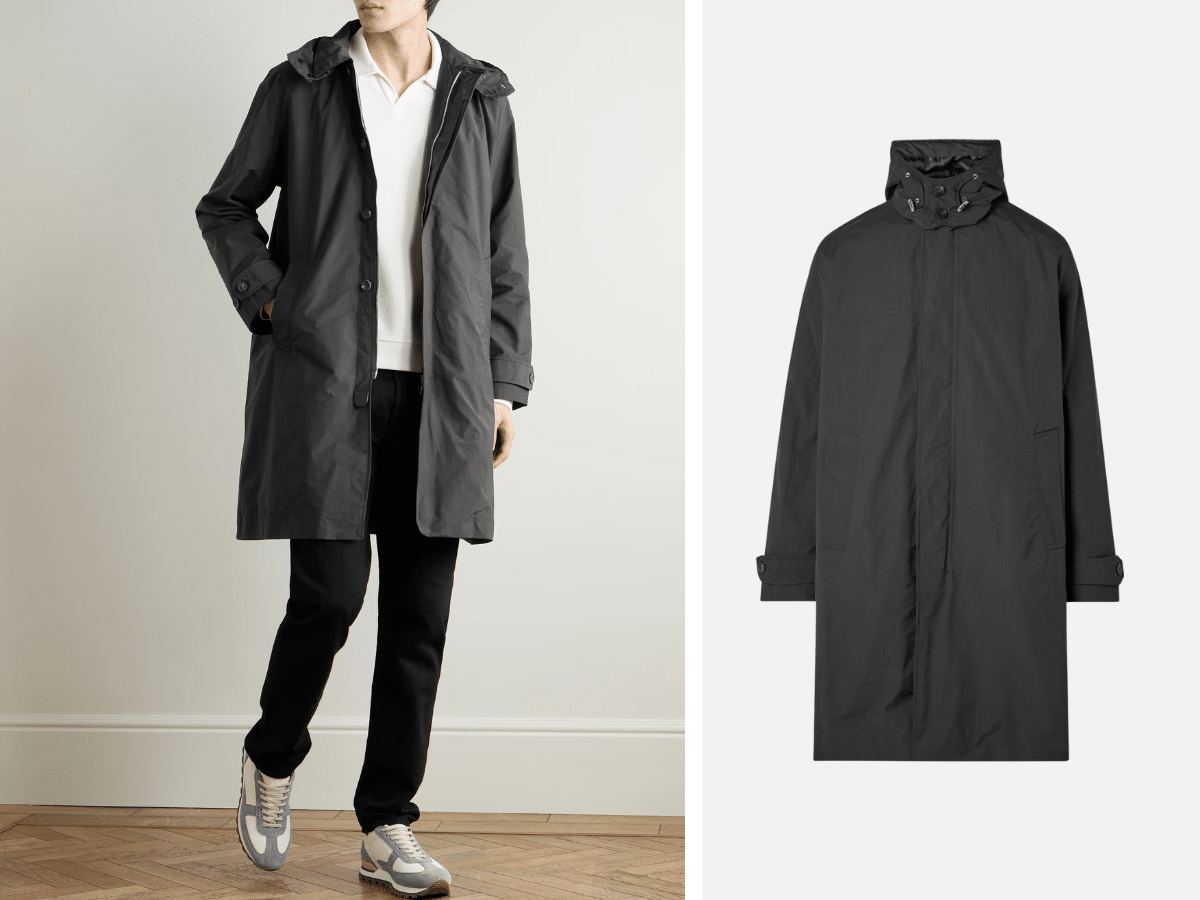 MR P. - Cotton-Blend Hooded Coat | Images: MR PORTER