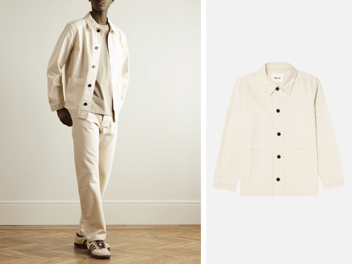 NN07 - Ollie 1874 Organic Cotton-Twill Overshirt | Images: MR PORTER