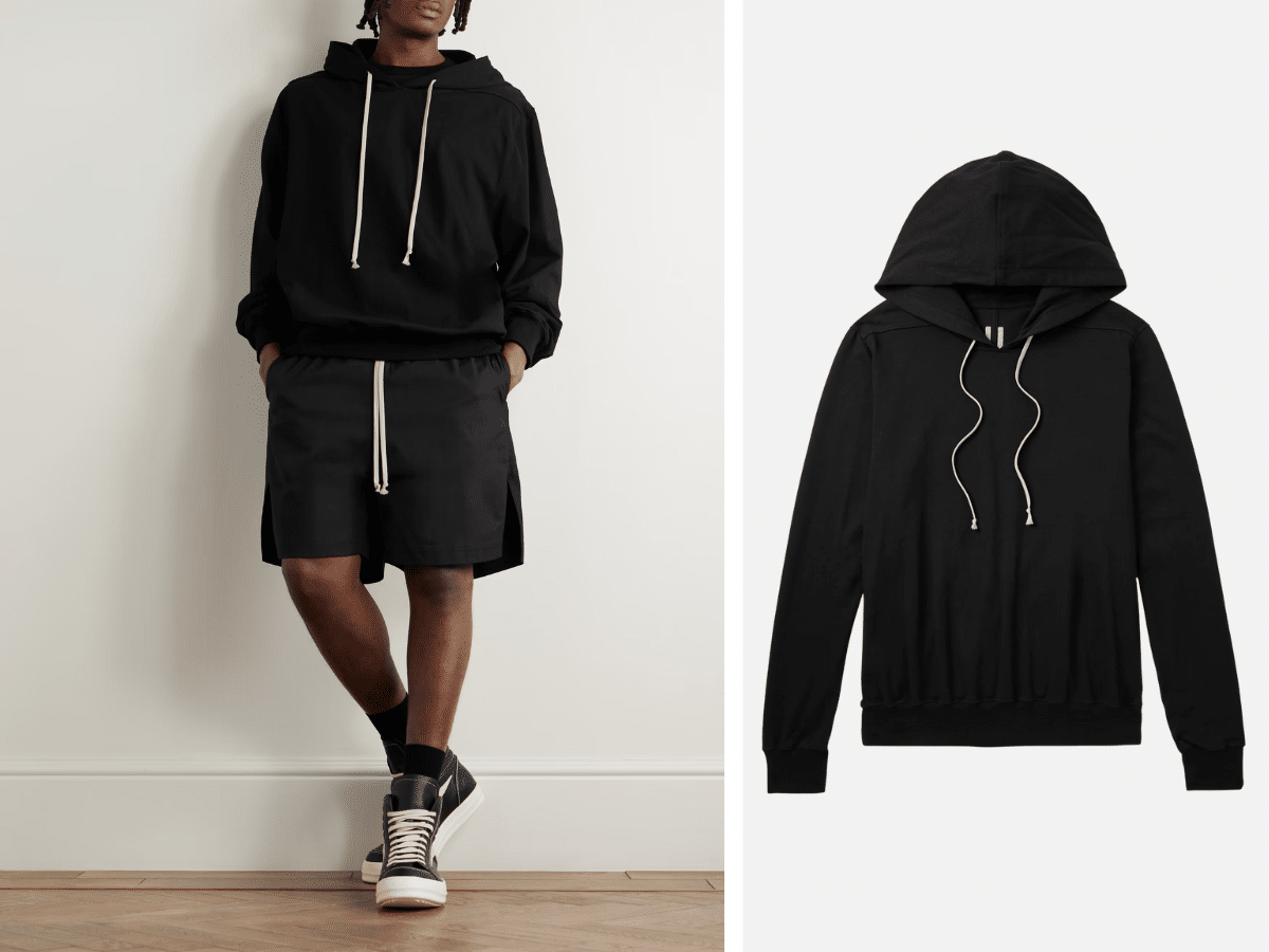 Rick Owens - Organic Cotton-Jersey Hoodie | Images: MR PORTER