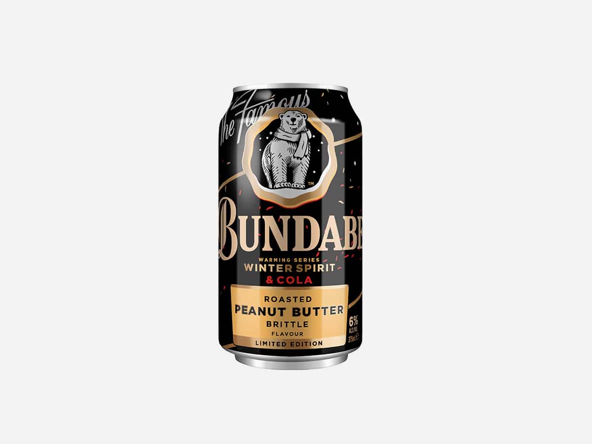 Bundaberg winter series roasted peanut butter brittle cola 4 pack 375ml