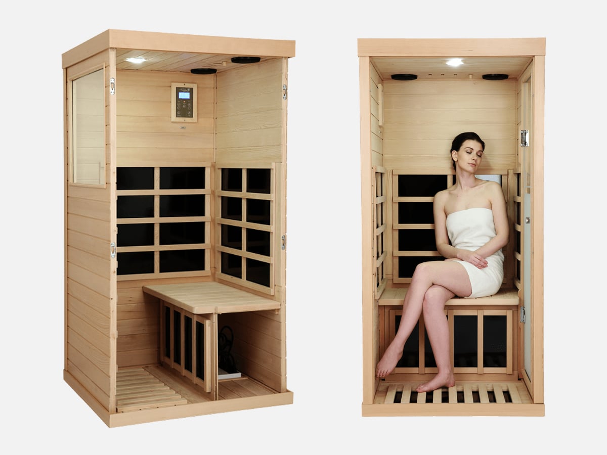 Evolve 360 Mini Infrared Sauna inside view