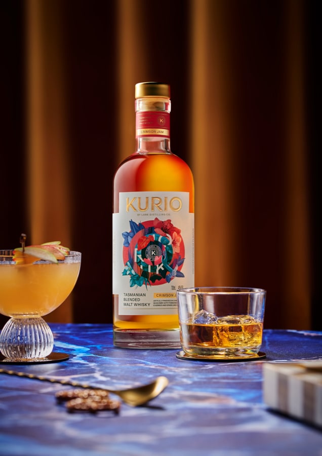 Lark's new blended product Kurio Crimson Jam | Image: Lark Distilling Co.
