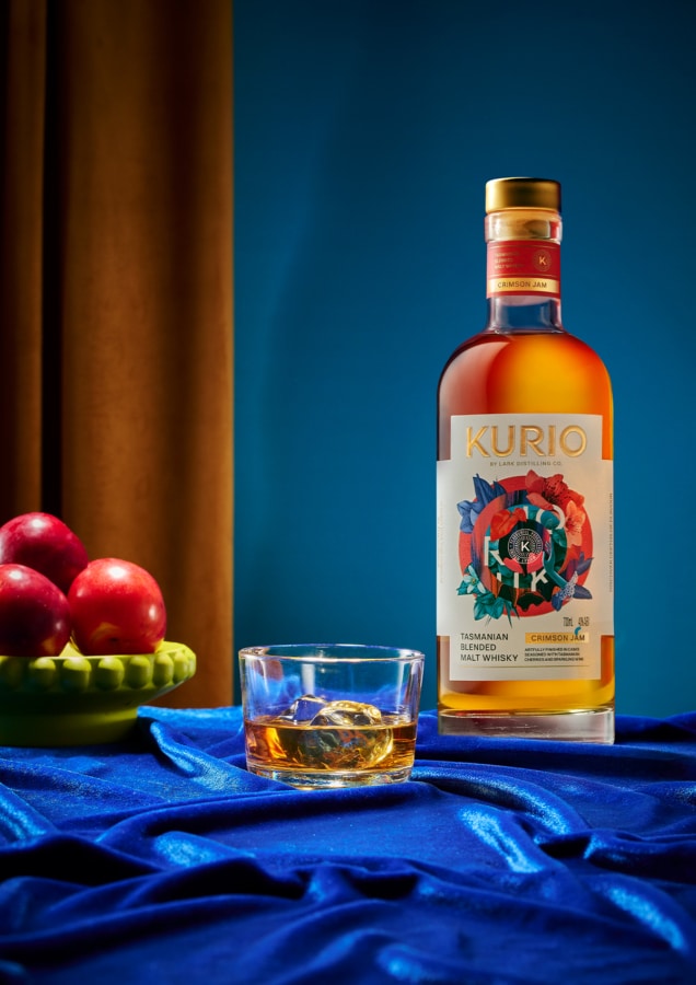 Lark's new blended product Kurio Crimson Jam | Image: Lark Distilling Co.