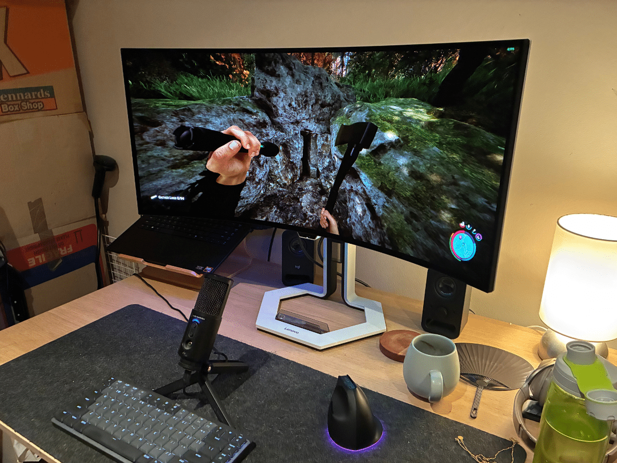 Lenovo's Legion Pro 34WD-10 Monitor | Image: Dean Blake/Man of Many