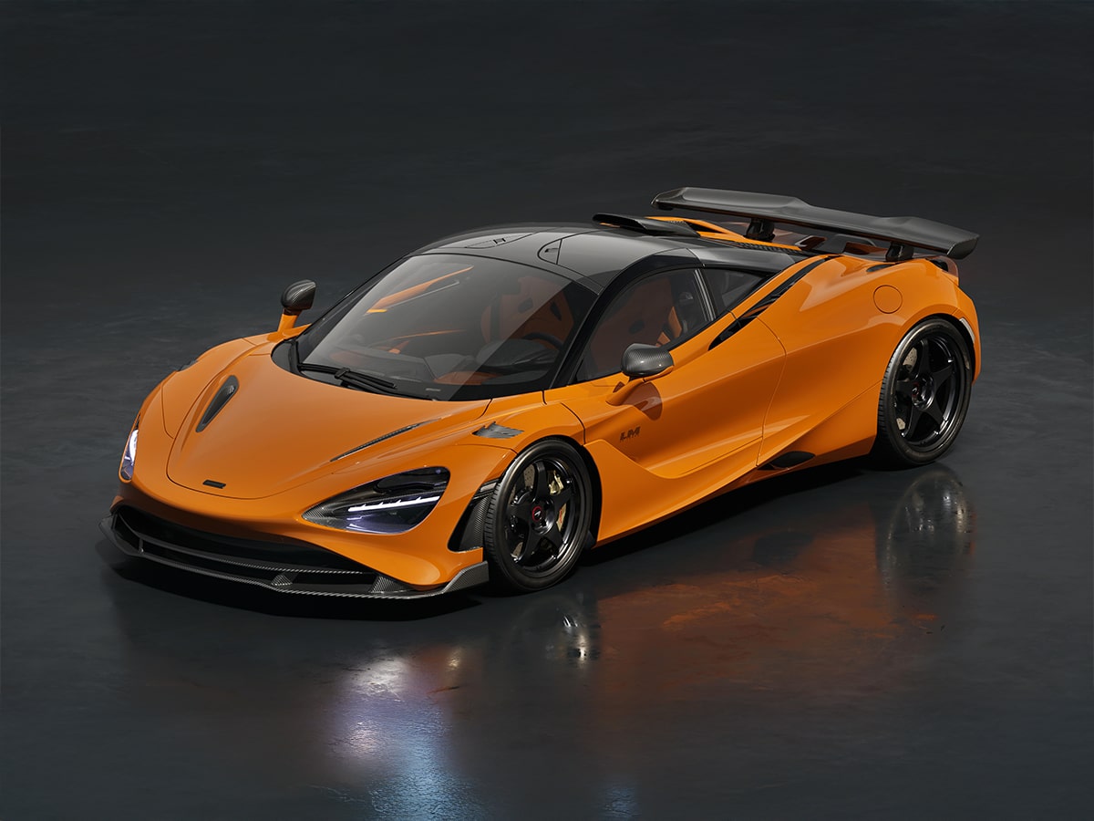 Mclaren 750s le mans edition in orange front end