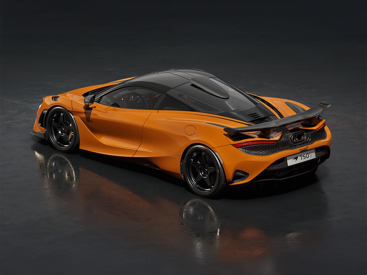 Mclaren 750s “le mans edition” models in orange