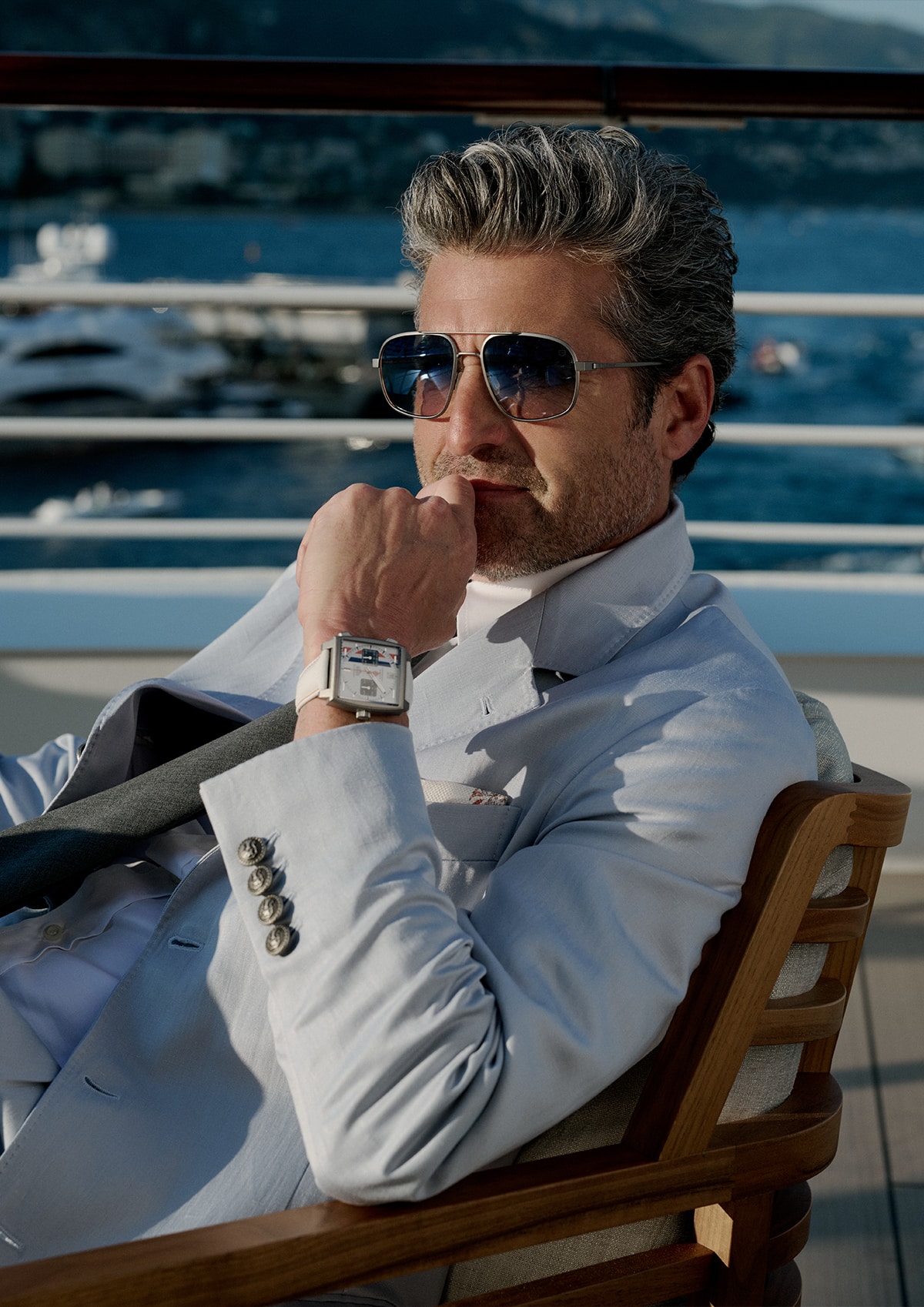 Patrick Dempsey at the 2025 Formula 1 Monaco Grand Prix | Image: TAG Heuer